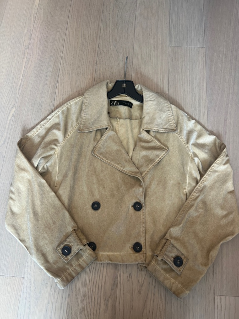 Zara women’s medium cropped jacket